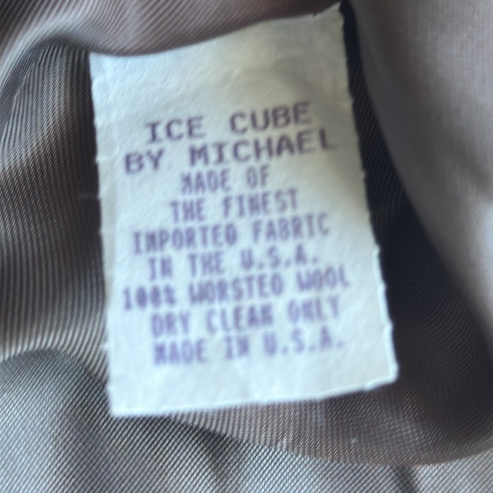 ICE CUBE by MICHAEL suit size 8 Hunter green 100% Wool and lined skirt & jacket - Picture 11 of 12